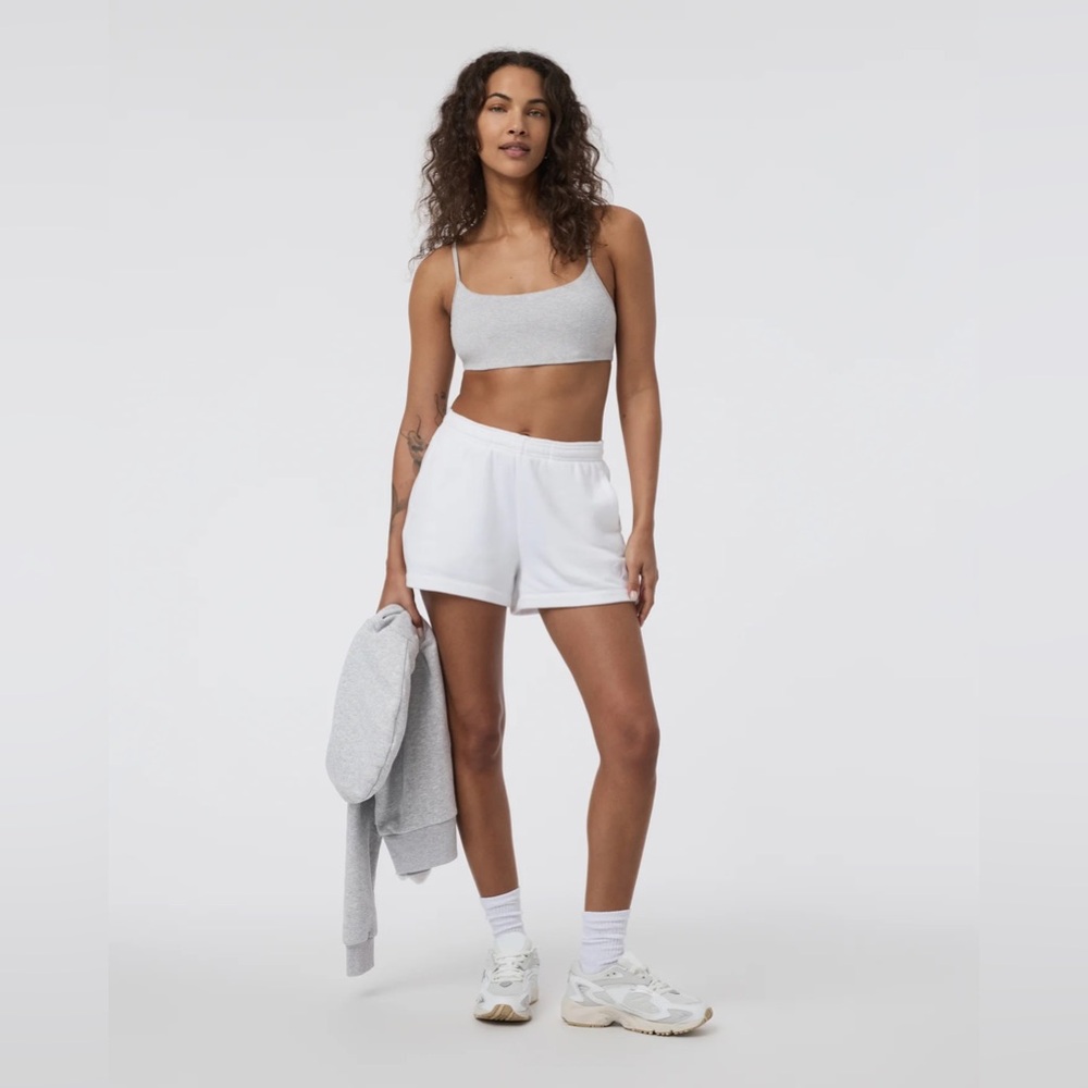 Vuori Halo Essential Bra in Pale Grey Heather - Picture 3 of 4